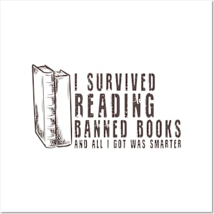 I Survived Reading Banned Books Book Bookaholic Vintage Posters and Art